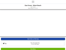 Tablet Screenshot of eastoceanmiamibeach.com